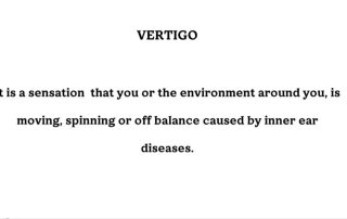 Vertigo (Inner Ear Disease)
